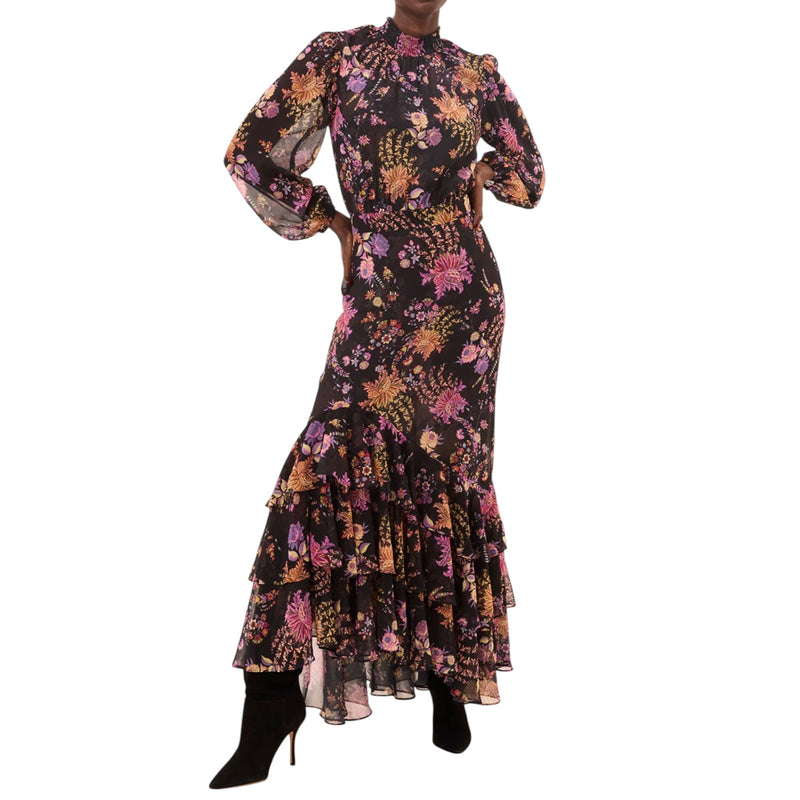 MISA Audrey Dress - Dusted Cluster Chiffon