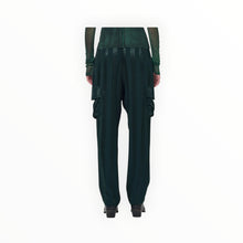 Raquel Allegra Satin Stripe Carly Pant - Pine