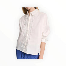 Dorothee Schumacher Poplin Power Blouse W/Lace Detail - White
