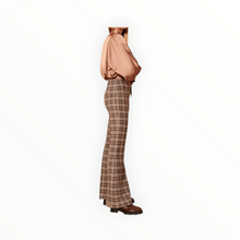 Tara Jarmon Penina Wool Pants - Anthracite Plaid