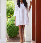 Sail to Sable Eyelet Charlotte Dress - What
