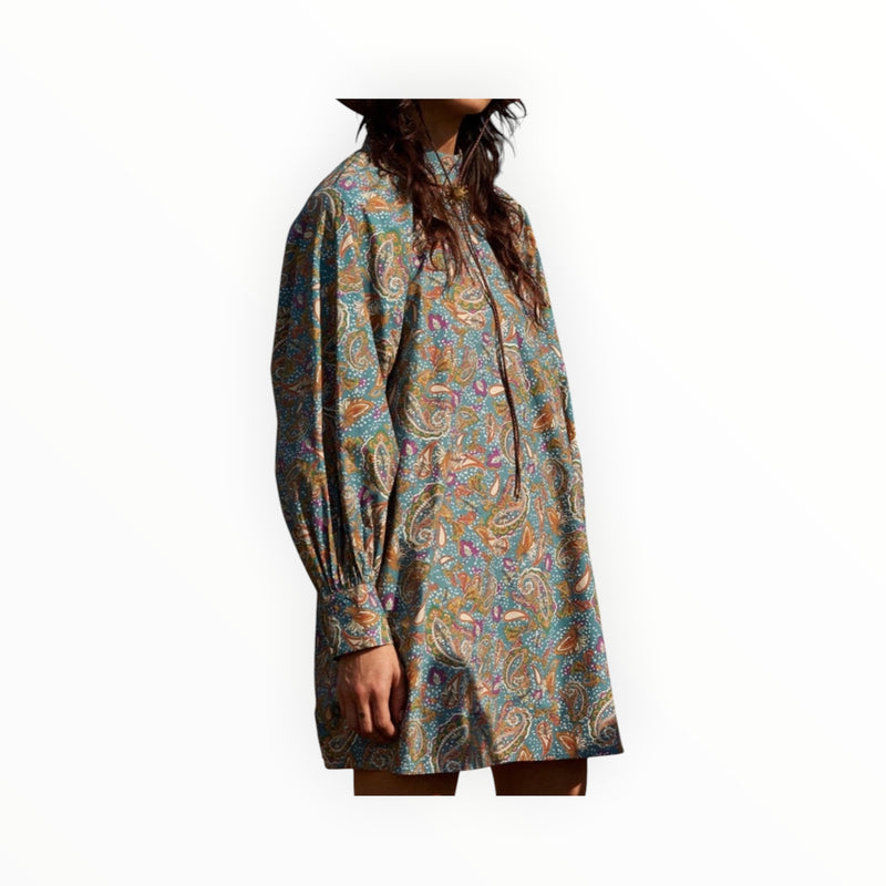 Carolina K Irina Dress - Paisley Blue