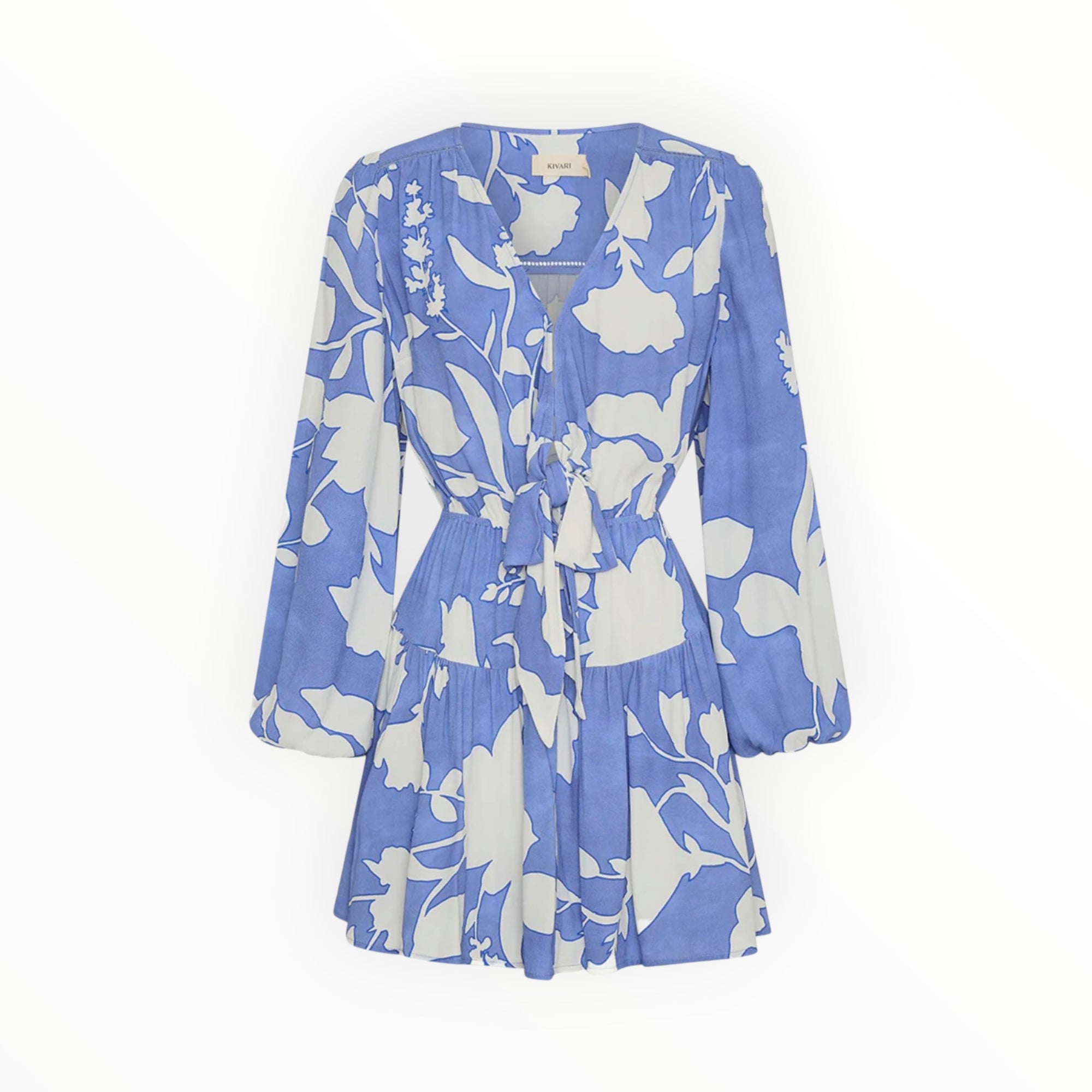 Kivari Amelie Tie Front Mini Dress