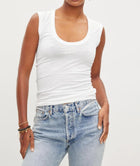 Velvet by Graham & Spencer Estina Tank Top - White