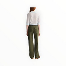 TWP Isabelle Pant In Vintage Washed Poplin - Military