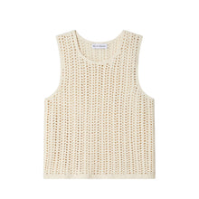 White + Warren Hand Crochet Lofty Cotton Tank - Ivory