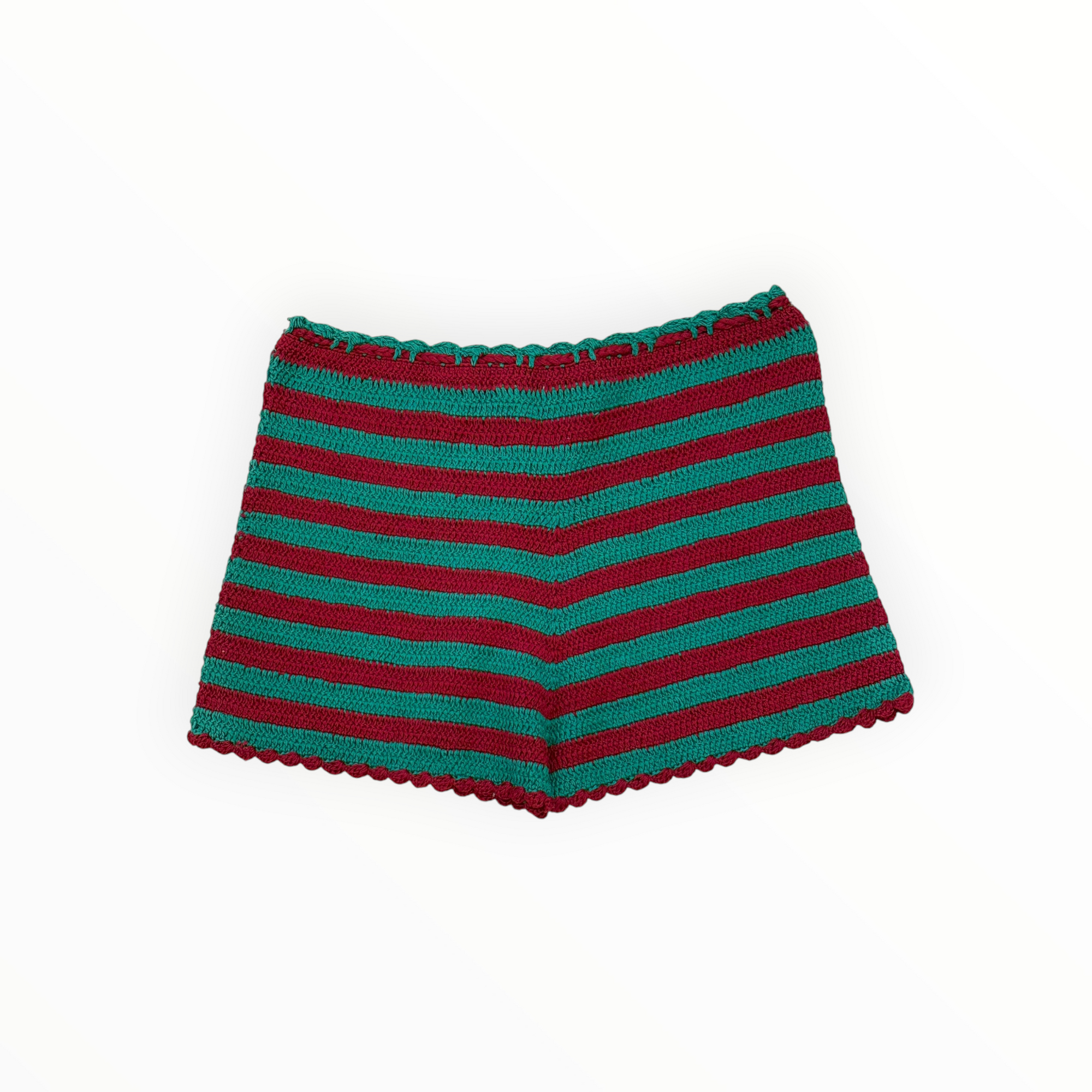 Alix Pinho Tulum Shorts - Red/Green