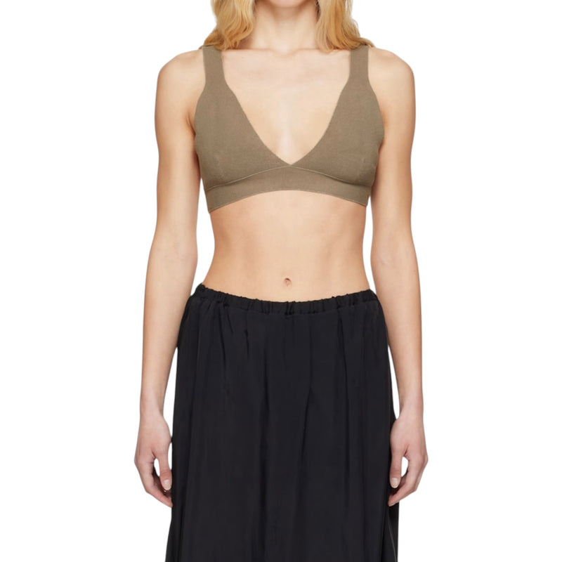 Lauren Manoogian Rib Triangle Bralette - Earth