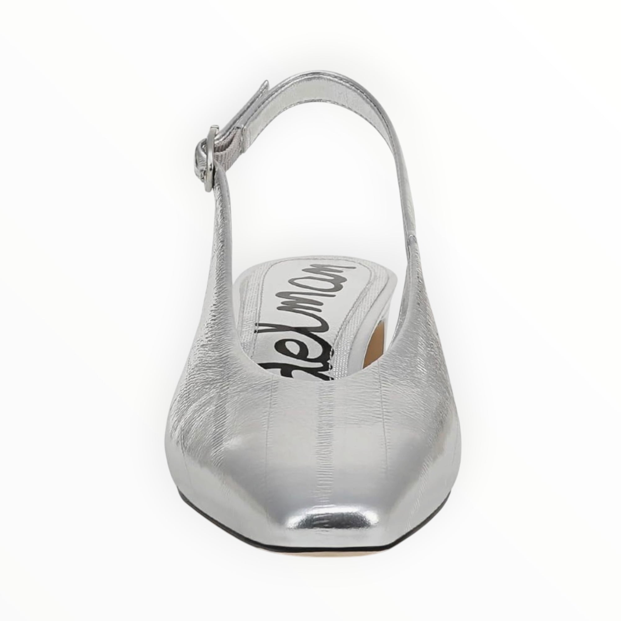 Sam Edelman Ronnie Slingback Heel - Silver Leather