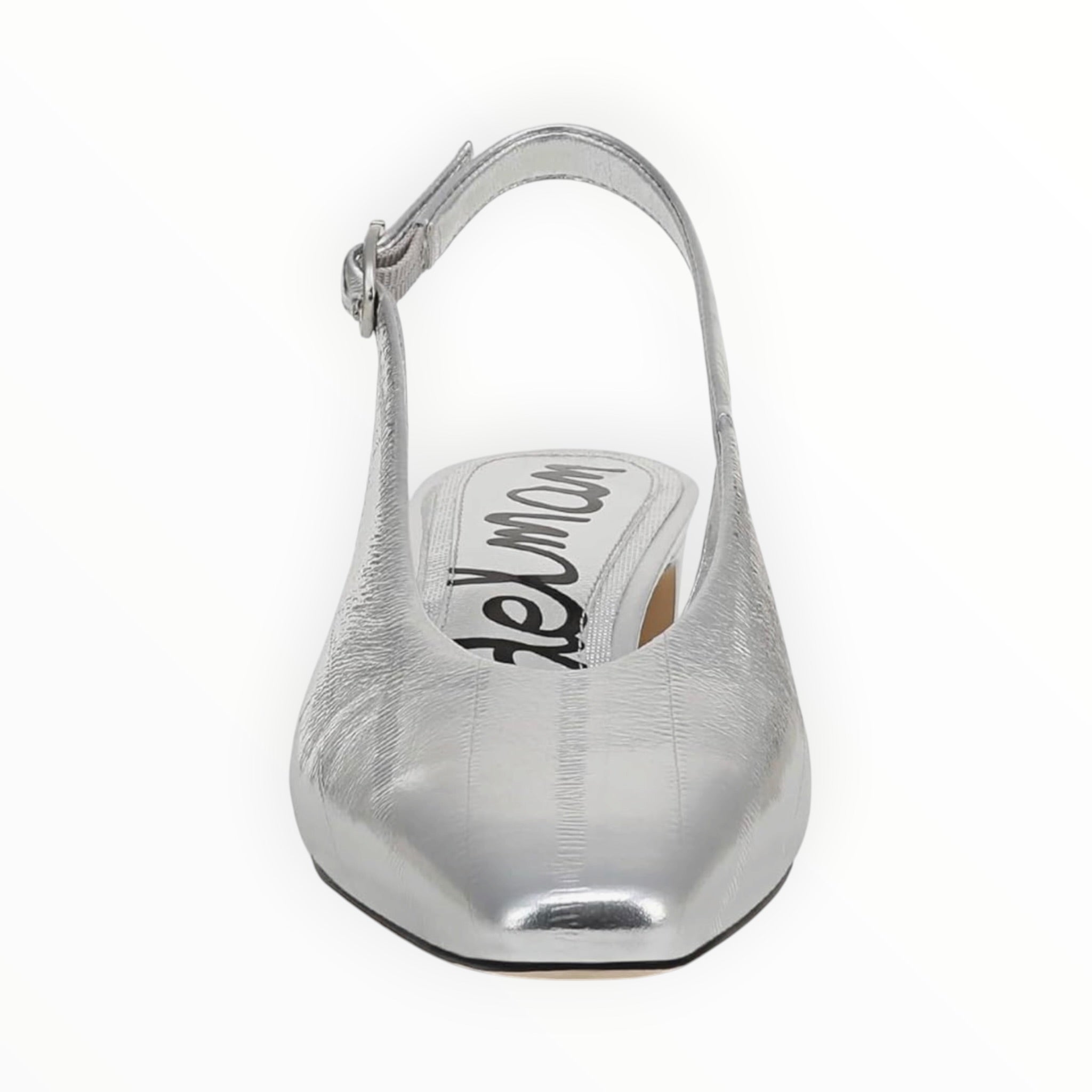 Sam Edelman Ronnie Slingback Heel - Silver Leather