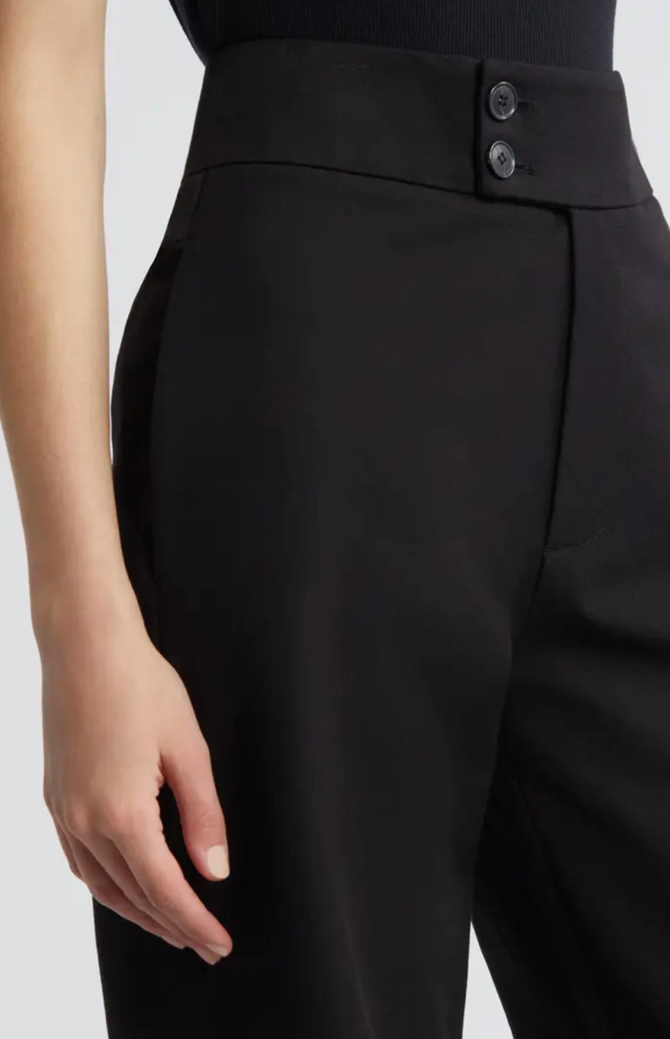 Frame Le Hardy Wide Leg Trouser - Black