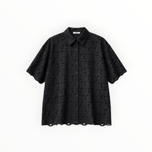 Bellepiece Pio Eyelet Blouse - Black