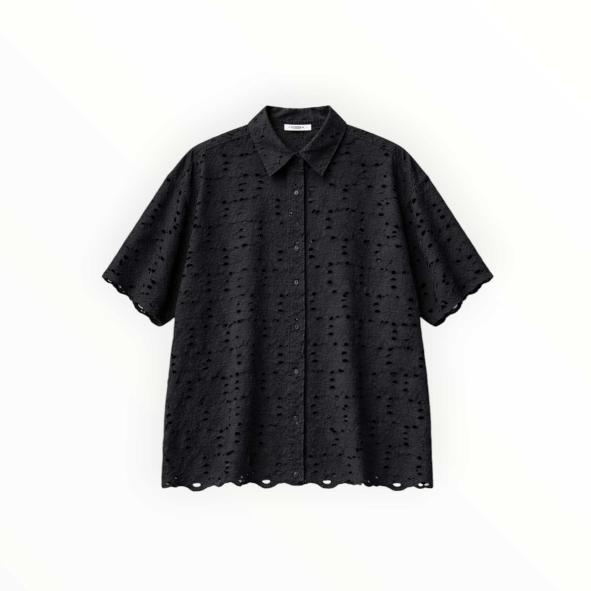 Bellepiece Pio Eyelet Blouse - Black