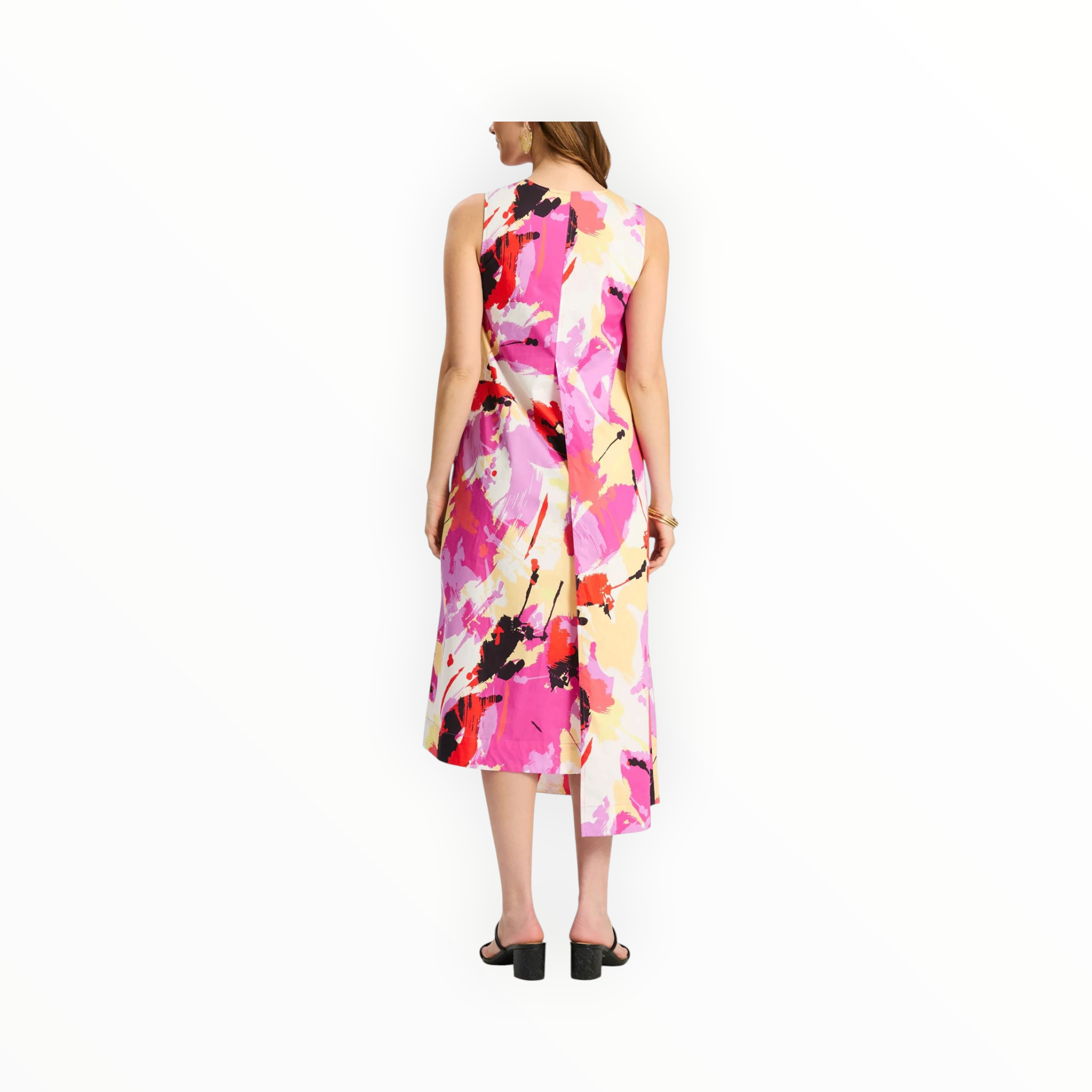 tyler böe Cynthia Paint Splash Sleeveless Dress