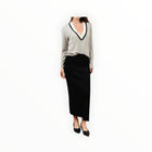 27 Miles Malibu Betsi Ribbed Pencil Skirt - Black