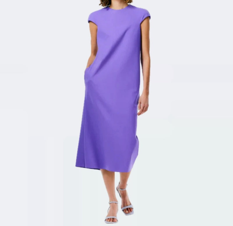 Tibi Compact Ultra Stretch Knit Lean Dress - Violet
