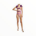 Adriana Degreas Lipstick Cut-Out Swimsuit With Bows