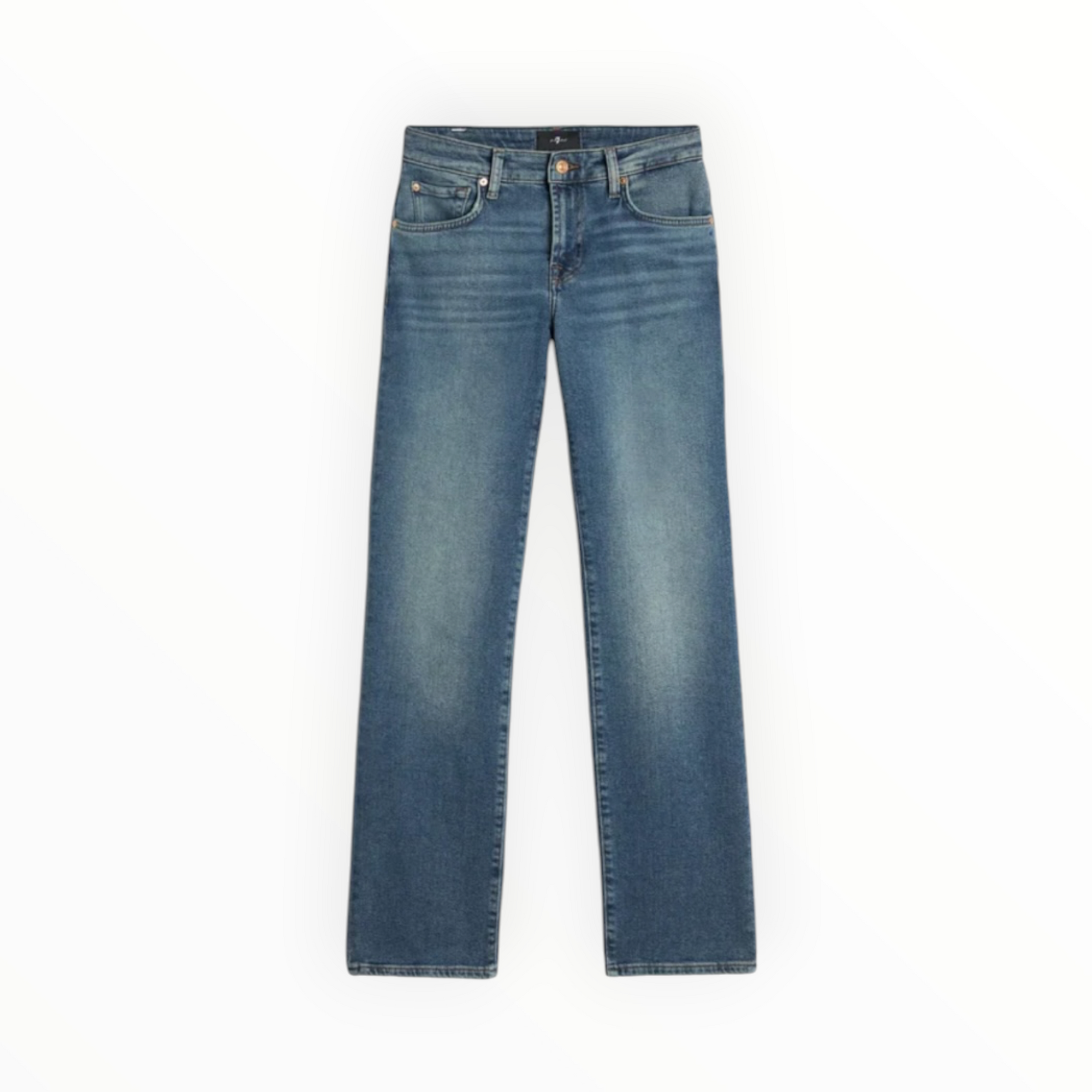 7 For All Mankind Calie Ankle Straight Leg Jeans - Sea Level