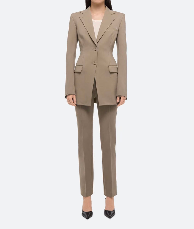Helmut Lang Waisted Blazer - Taupe
