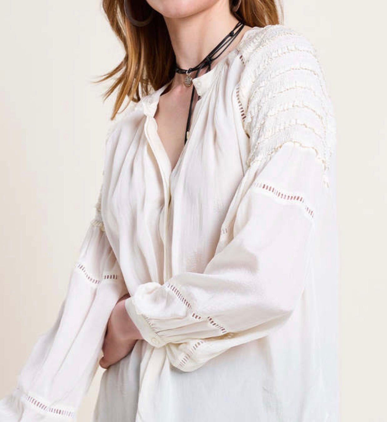 Scarlett Poppies Prairie Top - Vanilla