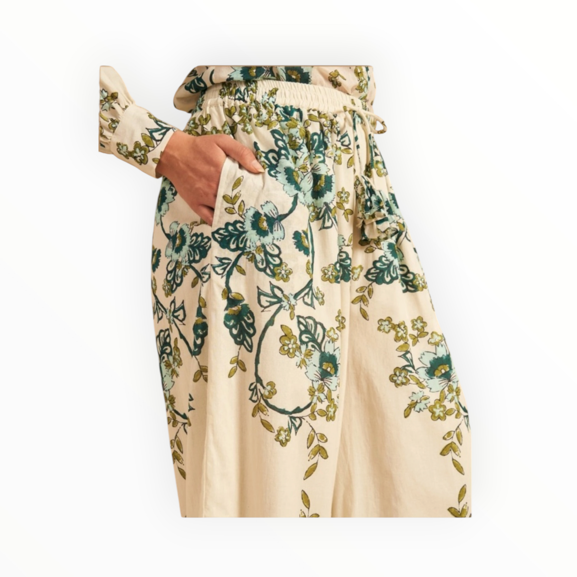Hannah Artwear Asha Full Length Pant - Jasmine Azul