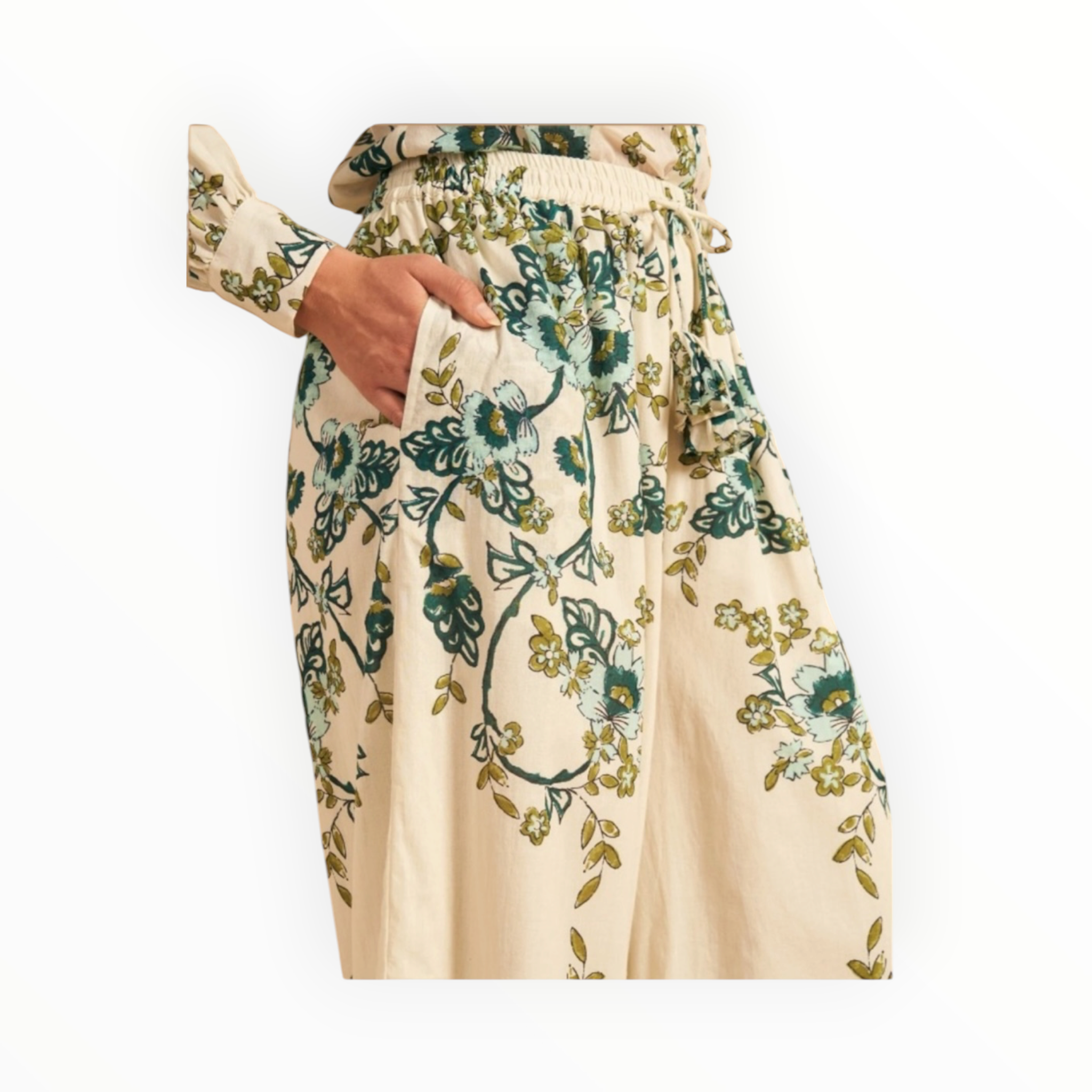 Hannah Artwear Asha Full Length Pant - Jasmine Azul