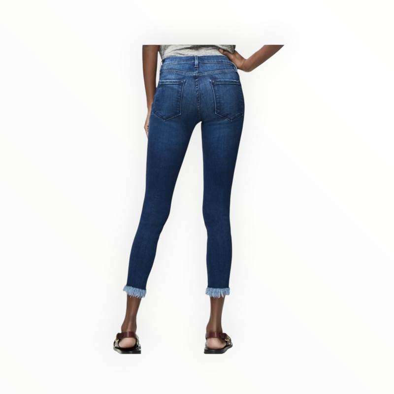 Frame Le Skinny de Jeanne Crop Micro Shredded - Cantine