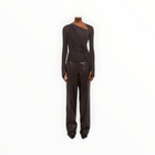 Helmut Lang Twisted Long Sleeve Shirt - Dark Roast