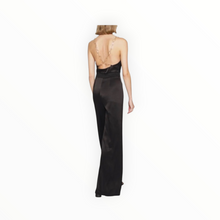 alice + olivia Riska Cowl Neck Chain Strap Jumpsuit - Black