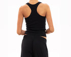 ÉTERNE Rib Racerback Tank - Black