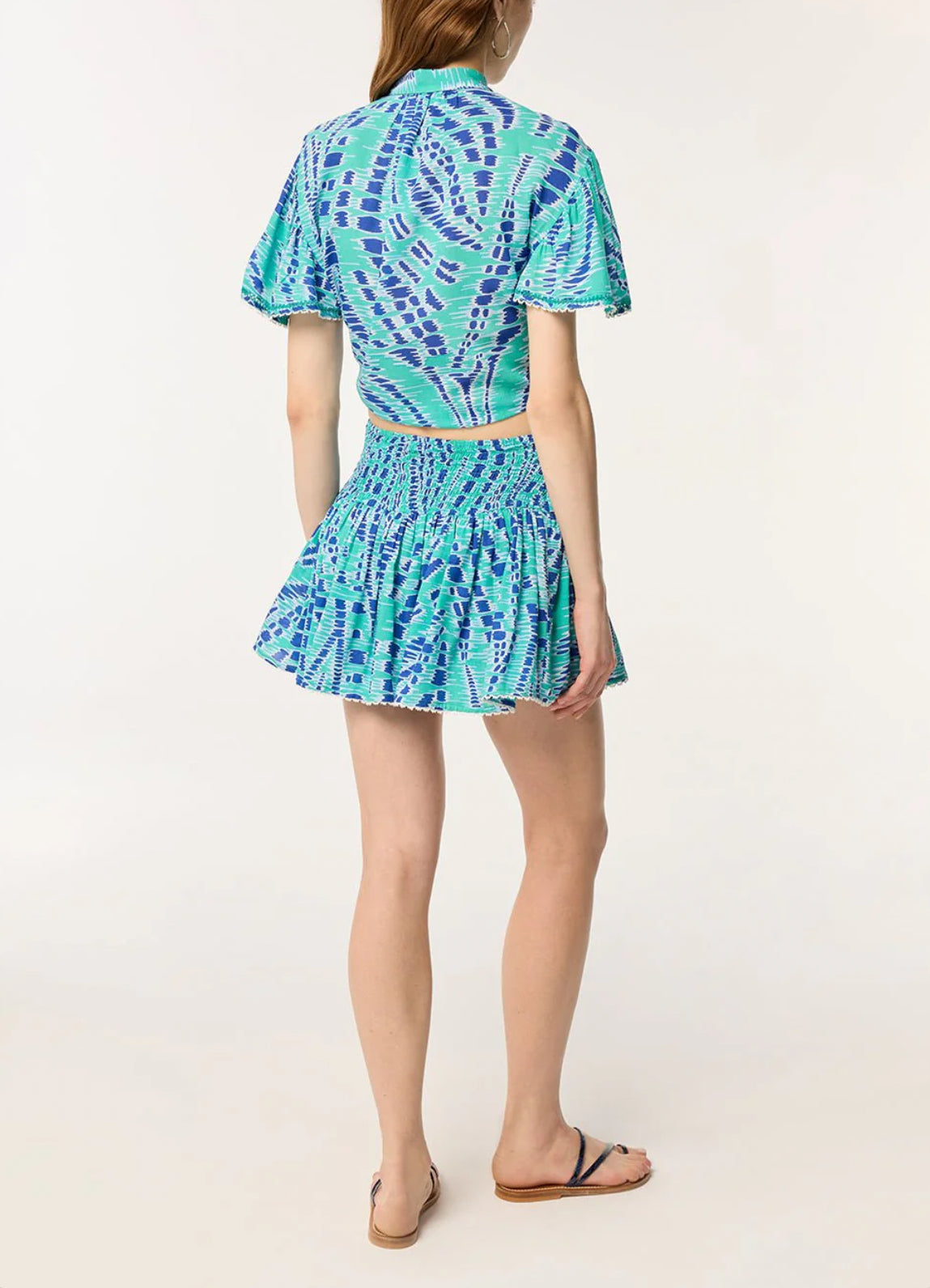 Poupette St. Barth Coleen Mini Skirt - Sky Kalina