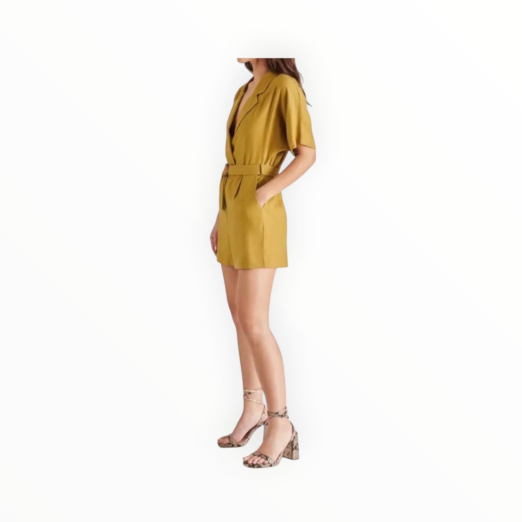 Steve Madden Honor Romper - Green Moss