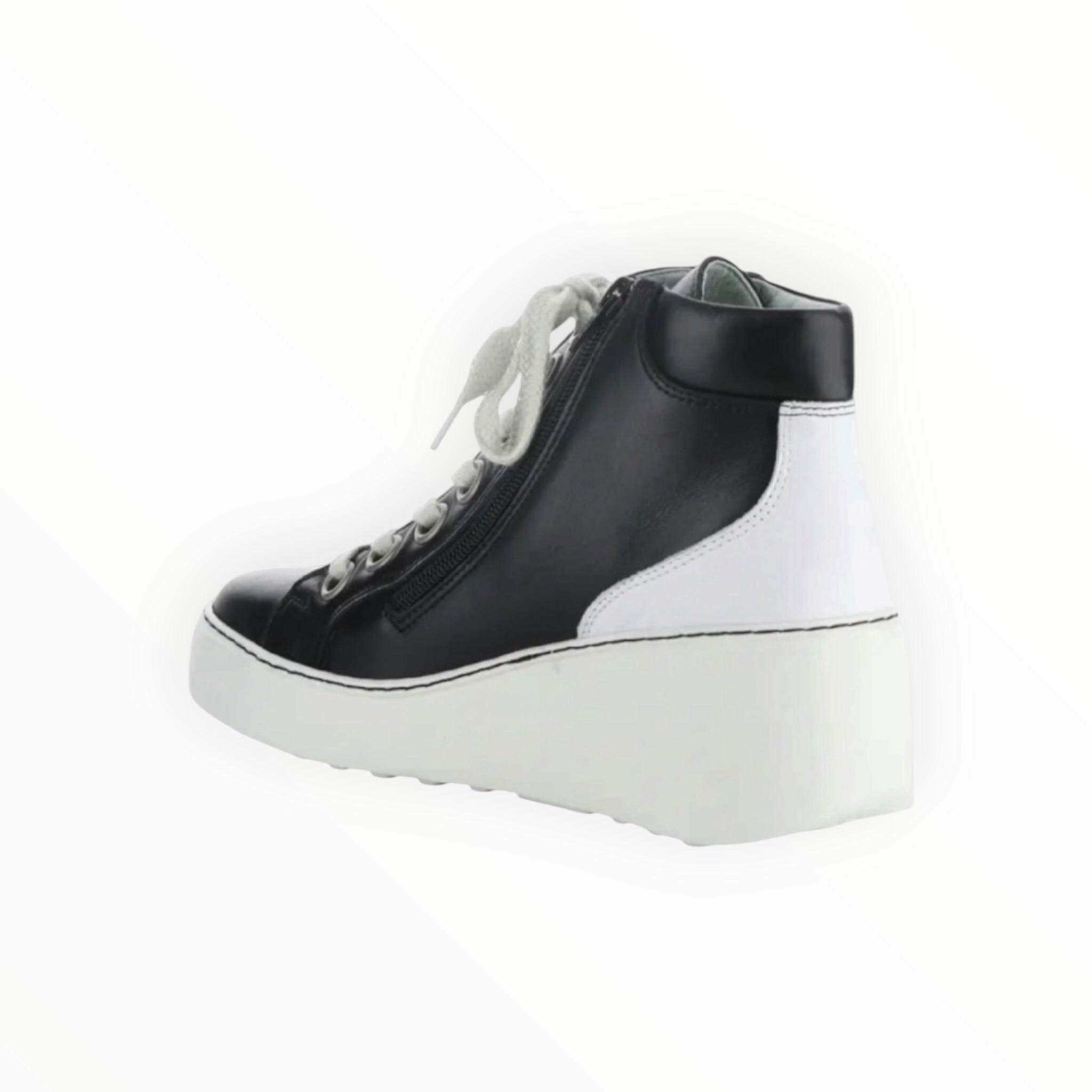 Fly London Dice Wedge Bootie - Black Dublin