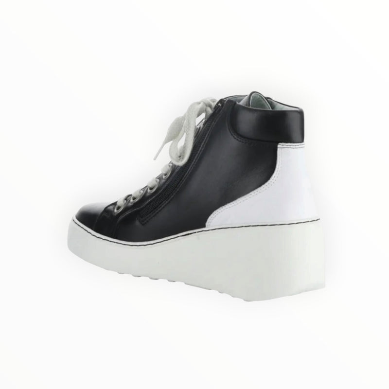 Fly London Dice Wedge Bootie - Black Dublin