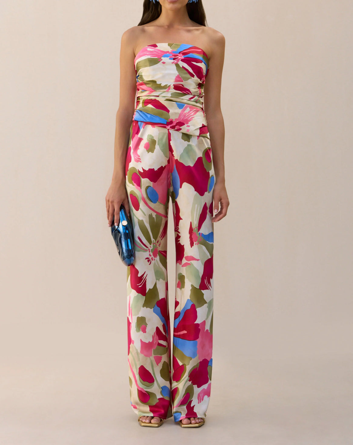 Cult Gaia Stacie Pant - Color Floral Rosette