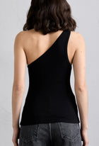AGOLDE Brita One Shoulder Tank - Black