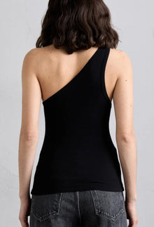 AGOLDE Brita One Shoulder Tank - Black