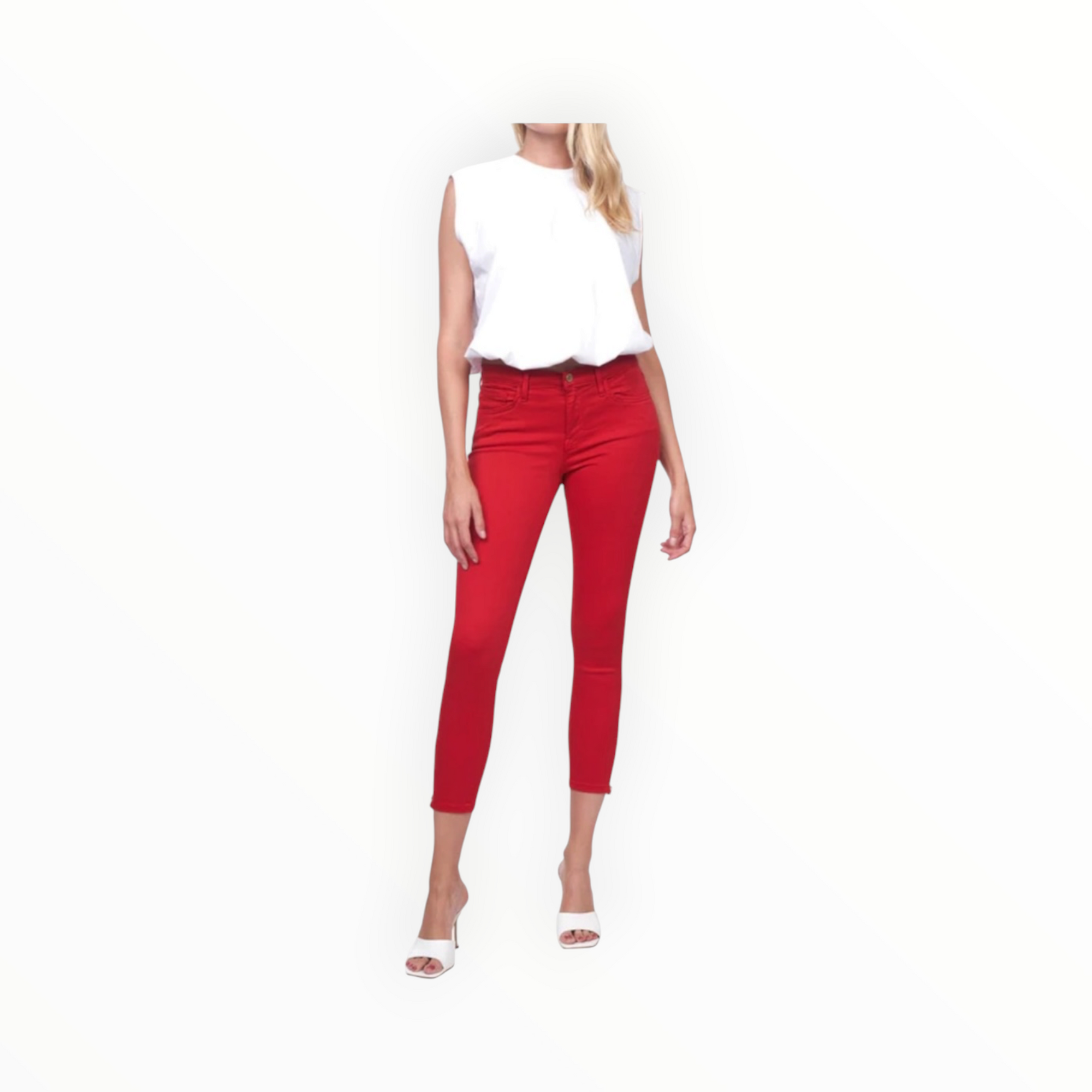 Etienne Marcel Signature Skinny Crop Pant - Red