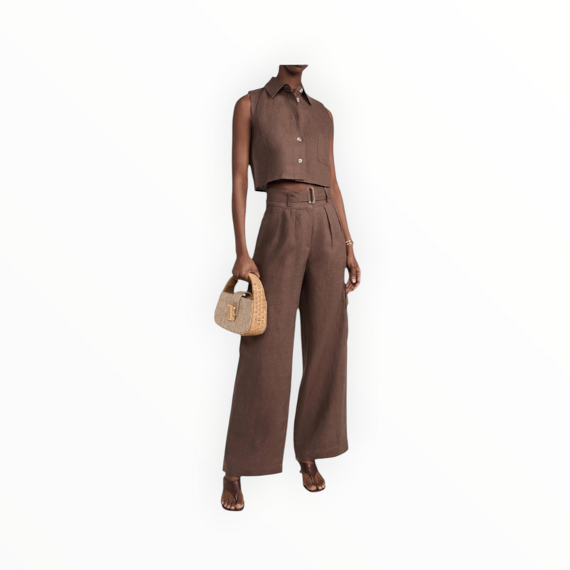 Hevron Maggie Pant - Chocolate