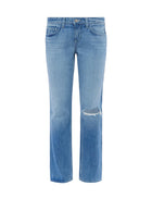 L’Agence Nevia Slouchy Straight-Leg Jean - Zion Destruct