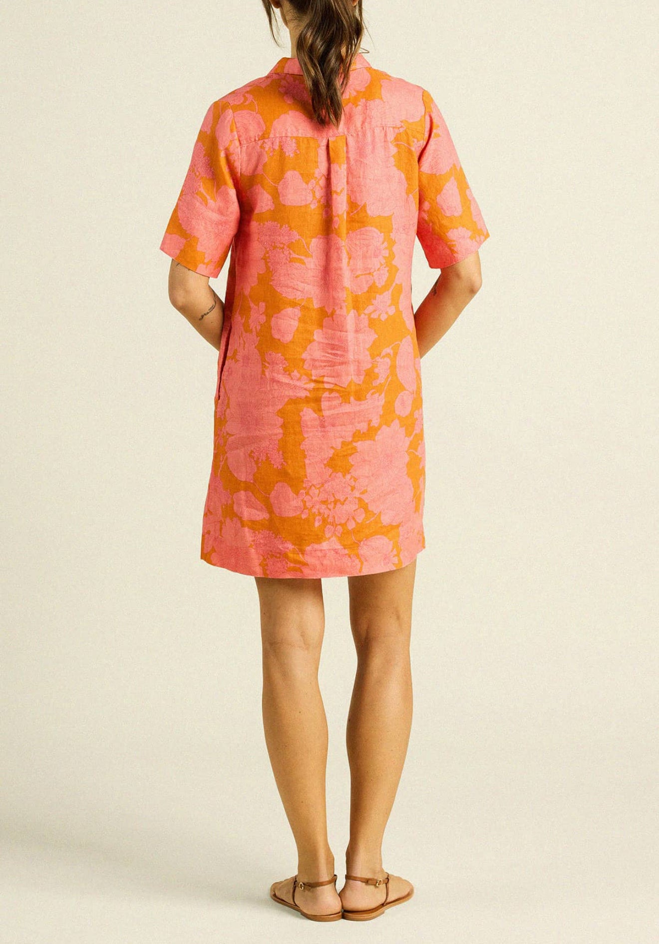 Trovata Dana Dress - Amber Glow