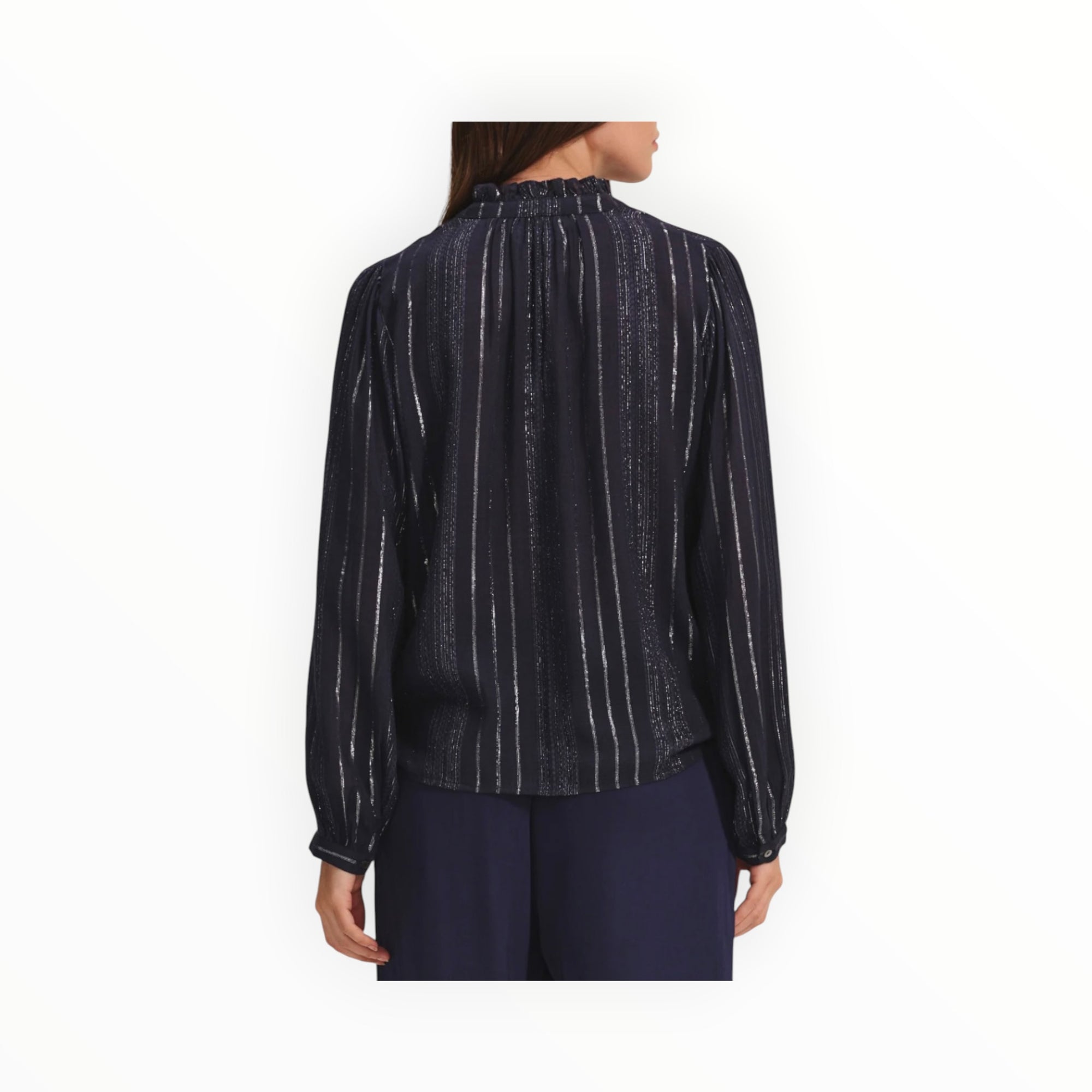 Velvet by Graham & Spencer Cynthia Blouse - Navy