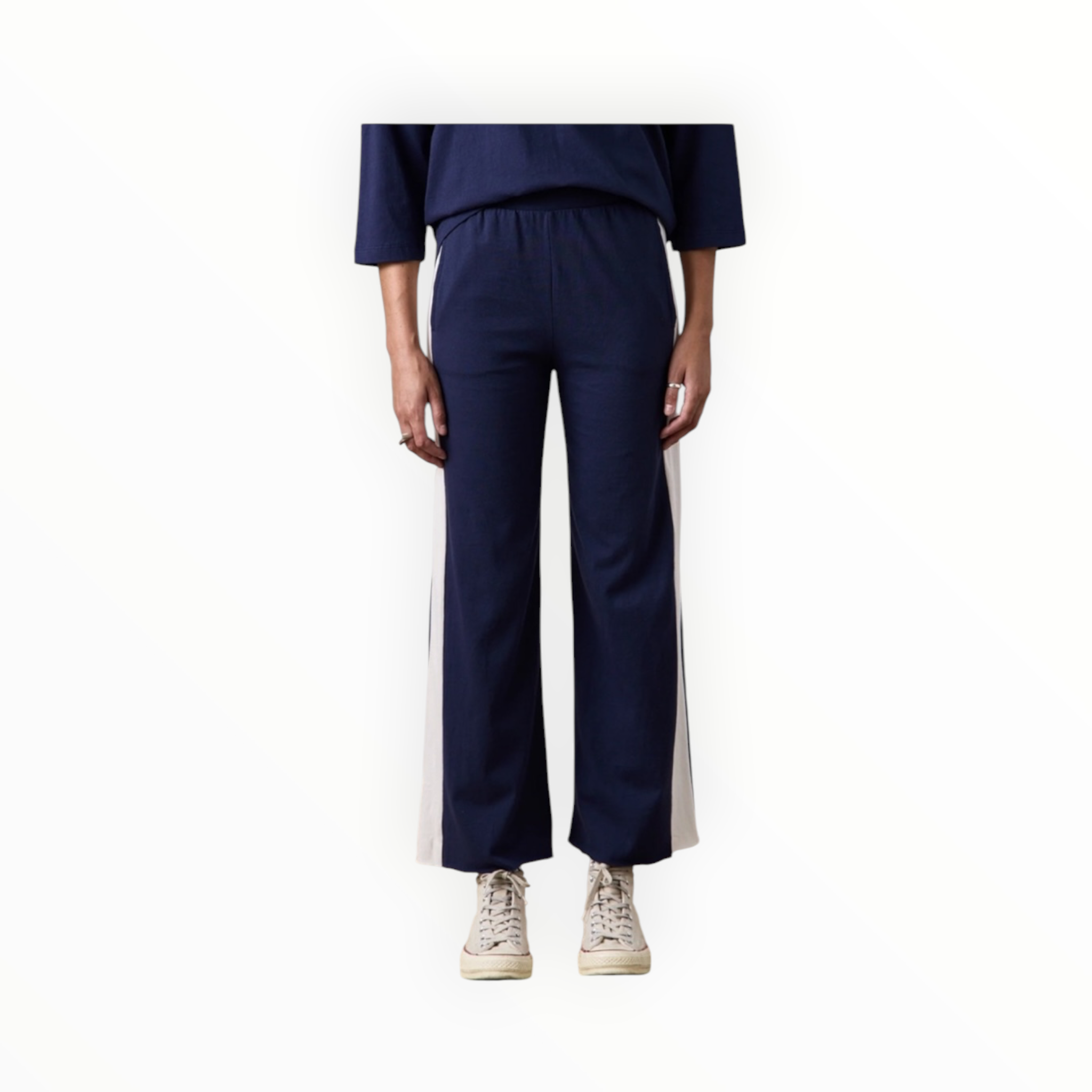 NSF Riley Sport Pants - Navy/Ivory