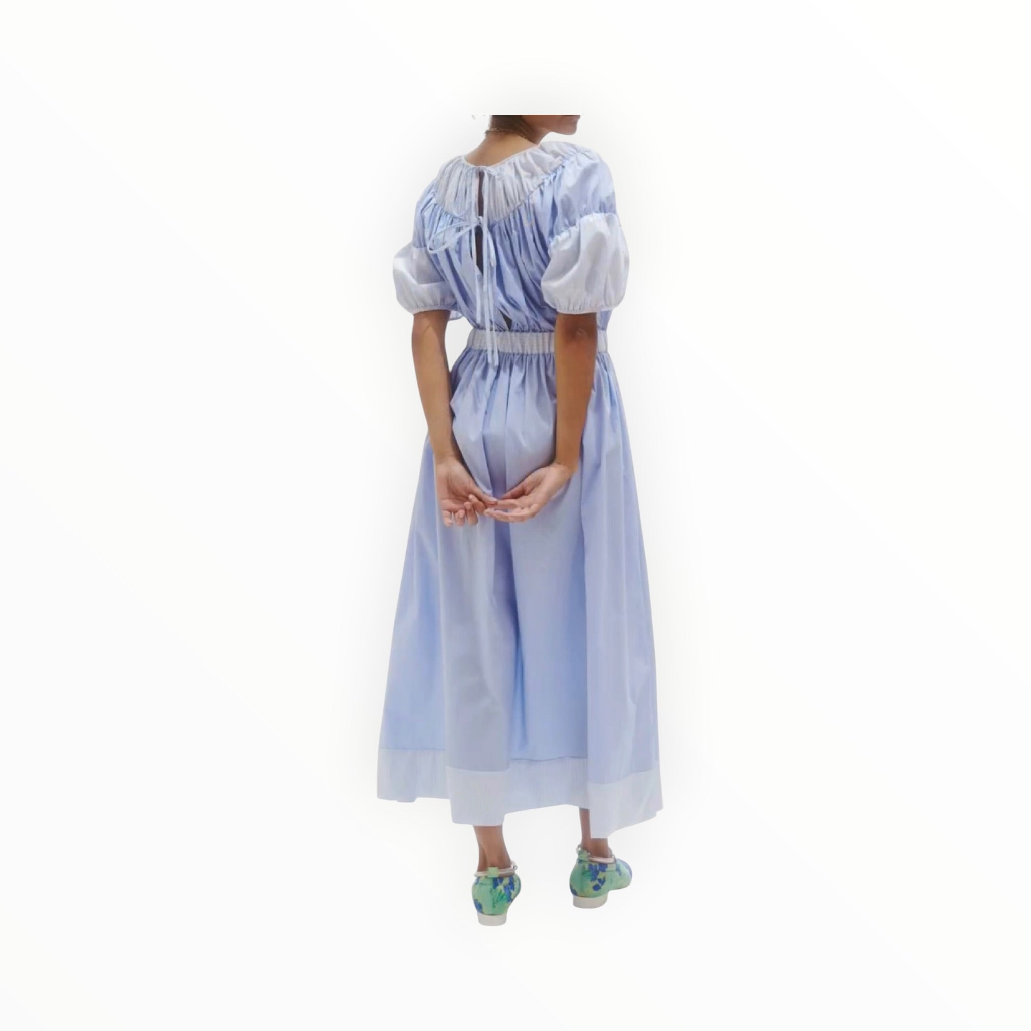 Rentrayage Barnstable Gathered Dress - Blue