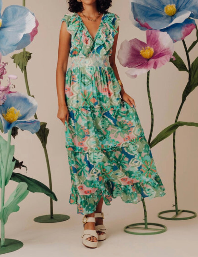 Love The Label Azalea Dress - Symphonic Ikat