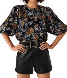 ba&sh Valska Shirt - Noir Paisley