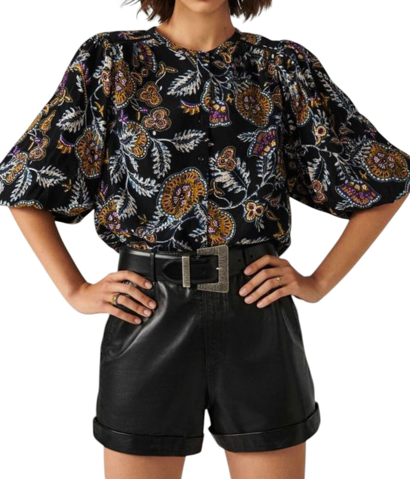 ba&sh Valska Shirt - Noir Paisley