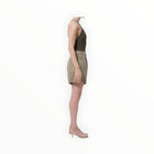 AGOLDE Rhoda Pleated A-Line Short - Cholla