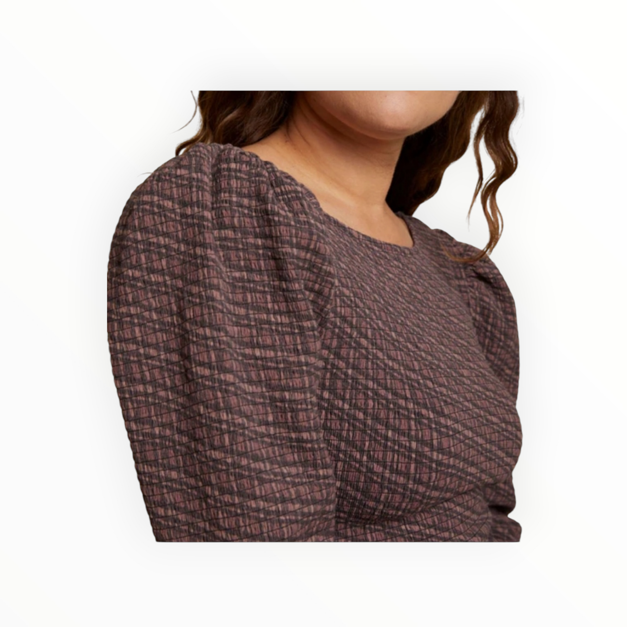 Nation Ltd Aurora Long Sleeve Top - Tartan Plaid