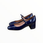 BiBi Lou Cardiff Mary Jane Heels - Navy Patent